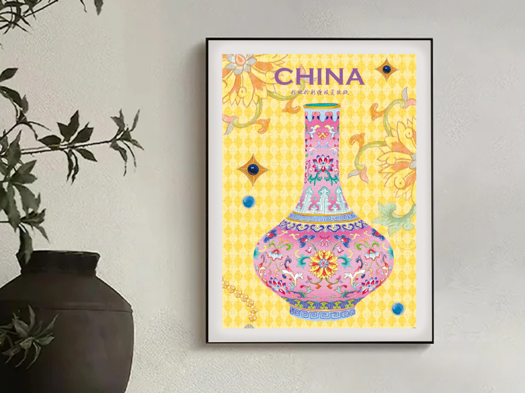 Pink Ground Lotus Scroll Vase Featured Image